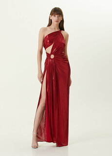 Красное платье с разрезом margaret Viola And Vesper