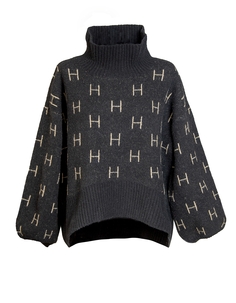 Женский черный короткий свитер Fam Hést, черный Hest