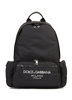 Мужской рюкзак с черным логотипом Dolce&amp;Gabbana