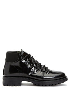 Черные мужские кожаные ботинки Pal Zileri