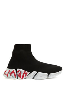 Черно-белые женские кроссовки speed 2.0 Balenciaga