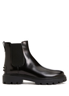 Черные мужские кожаные ботинки Tod&apos;s Tod’S