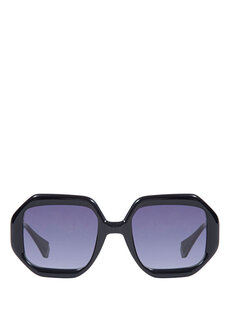 Capsule eirene 6700 1 прямоугольные женские солнцезащитные очки черного золота Gigi Studios