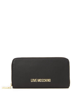 Женский кошелек с черным логотипом Love Moschino