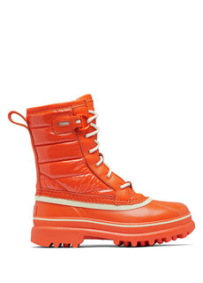 Женские кожаные ботинки caribou royal orange Sorel