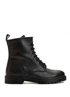 Черные мужские кожаные ботинки Beymen