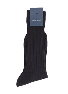 Темно-синие мужские шерстяные носки Bresciani