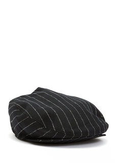 Черная полосатая мужская шерстяная шляпа Dolce&amp;Gabbana