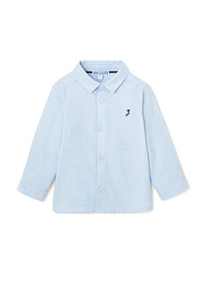 Синяя оксфордская рубашка для маленьких мальчиков Jacadi Paris