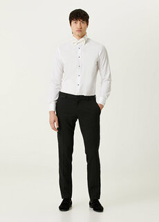 Черные шерстяные брюки под смокинг Dolce&amp;Gabbana