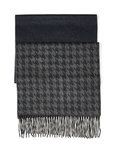 Серый, темно-синий мужской кашемировый шарф Pal Zileri