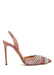 Туфли на высоких каблуках с розовым камнем Aquazzura