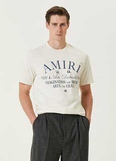 Белая футболка с логотипом Amiri