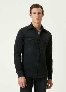 Темно-серая джинсовая рубашка Dolce&amp;Gabbana