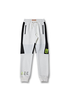 Белые спортивные штаны для мальчиков со спортивным принтом Wittypoint