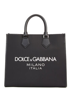 Черная мужская сумка с логотипом Dolce&amp;Gabbana