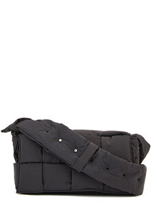Черная женская стеганая сумка Bottega Veneta
