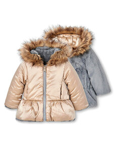 Двустороннее плюшевое пальто для девочек Boboli