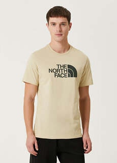Бежевая футболка с логотипом The North Face