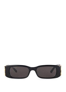 Черные женские солнцезащитные очки прямоугольной формы Balenciaga