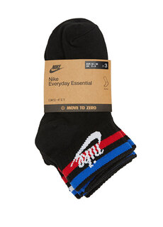 Черные женские носки из трех предметов с логотипом Nike