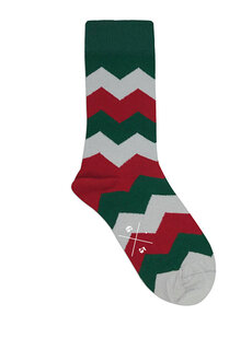 Рождественские зеленые и красные женские носки 6x5
