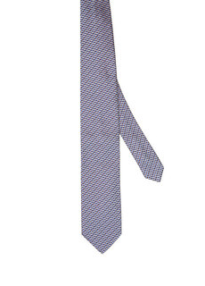 Голубой шелковый галстук с геометрическим узором Pal Zileri