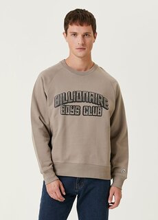 Бежевый свитшот с логотипом Billionaire Boys Club