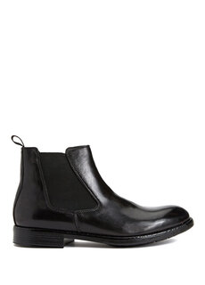 Черные мужские кожаные ботинки Divarese