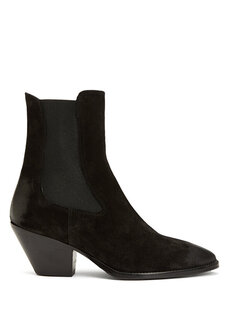 Черные женские кожаные ботинки в стиле вестерн Academia