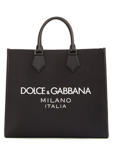 Черная мужская сумка с логотипом Dolce&amp;Gabbana