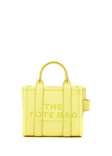 Мини-тоут желтая женская кожаная сумка через плечо Marc Jacobs