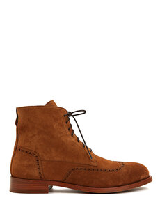 Светло-коричневые мужские кожаные ботинки Beymen