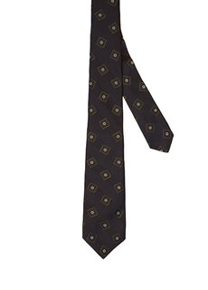 Разноцветный шелковый галстук Kiton