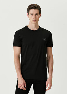 Черная футболка с логотипом Dolce&amp;Gabbana
