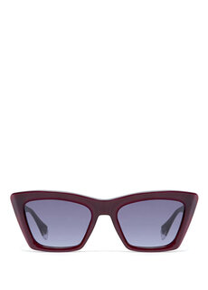 Женские солнцезащитные очки esmeralda 6868 6 бордово-красные «кошачий глаз» Gigi Studios