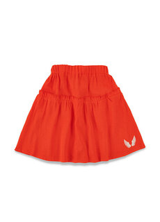 Красная юбка-шорты для девочек с вышитым логотипом в виде крыльев Lally Things