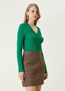 Зеленый вязаный свитер Beymen