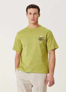 Зеленая футболка с вышитым цветочным логотипом Etro