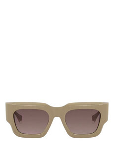 Прямоугольные бежевые женские солнцезащитные очки celine 6772 acetate 0 Gigi Studios