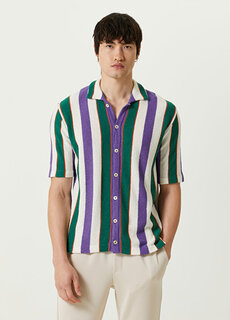 Полосатая рубашка holland с цветными блоками Gallia