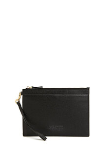 Женский кожаный кошелек с черным логотипом Marc Jacobs