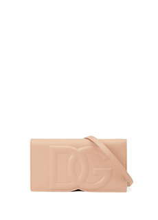 Женская кожаная сумка с логотипом dg powder Dolce&amp;Gabbana