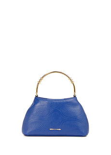 Zayan mini синяя женская кожаная сумка Okhtein