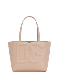 Маленькая кожаная сумка для покупок с логотипом dg Dolce&amp;Gabbana