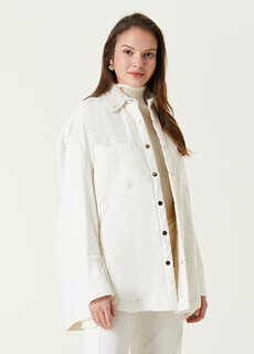 Бархатная куртка с коротким воротником цвета экрю Sorbe