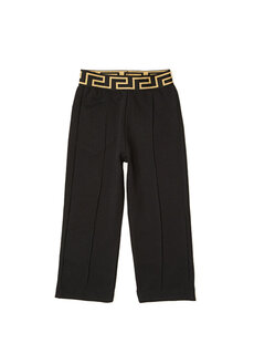 Черные спортивные штаны для мальчиков с логотипом Versace
