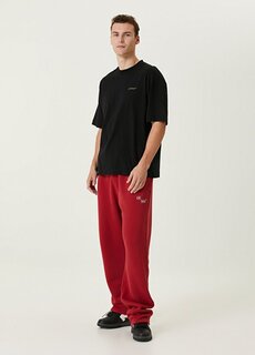 Красные спортивные штаны с логотипом на кулиске на талии Off-White