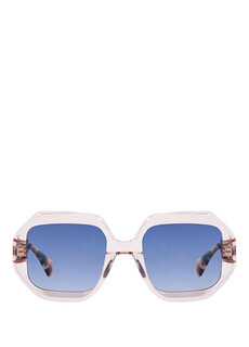 Capsule eirene 6700 0 прямоугольные прозрачные женские солнцезащитные очки из розового золота Gigi Studios