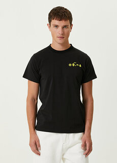 Черная футболка из органического хлопка с принтом Phipps